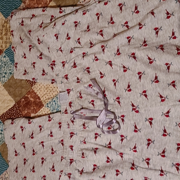 Christmas themed Women's Plus Long Sleeve with pants Fleece like Pajama Set - Picture 3 of 4